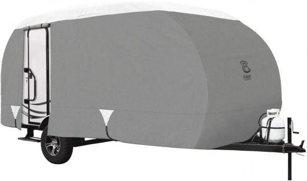 Classic Accessories - Polypropylene RV Protective Cover - 20' Long, Gray and White - Exact Tooling