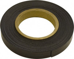 Mag-Mate - 300" Long x 1/2" Wide x 1/16" Thick Flexible Magnetic Strip - 6 Lb Max Pull Force, 3 Linear Ft/Lb Magnetic Pull Force, Plain Back, Dark Brown - Exact Tooling
