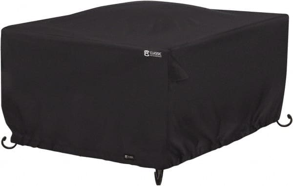 Classic Accessories - Polyester Fire Pit Protective Cover - 42 x 42 x 22", Black - Exact Tooling
