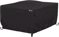 Classic Accessories - Polyester Fire Pit Protective Cover - 42 x 42 x 22", Black - Exact Tooling