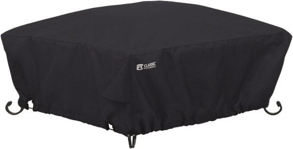 Classic Accessories - Polyester Fire Pit Protective Cover - 36 x 36 x 12", Black - Exact Tooling