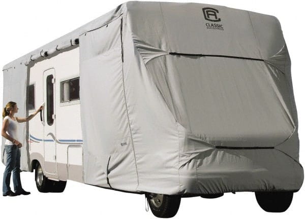 Classic Accessories - Polyester RV Protective Cover - 26 to 29' Long x 122" High, Gray - Exact Tooling