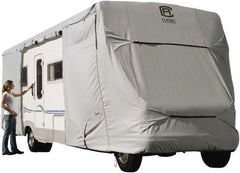 Classic Accessories - Polyester RV Protective Cover - 23 to 26' Long x 122" High, Gray - Exact Tooling