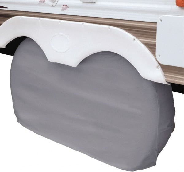 Classic Accessories - Polyvinyl Chloride RV Protective Cover - 27" Diam x 8" Wide, Gray - Exact Tooling