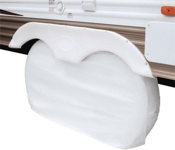 Classic Accessories - Polyvinyl Chloride RV Protective Cover - 27 to 30" Diam 8" Wide, Snow White - Exact Tooling