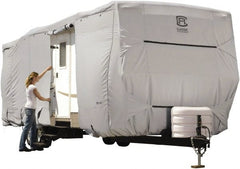 Classic Accessories - Polyester RV Protective Cover - 30 to 33' Long x 118" High, Gray - Exact Tooling