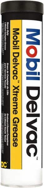 Mobil - 13.7 oz Cartridge Lithium Extreme Pressure Grease - Orange, Extreme Pressure & High Temperature, NLGIG 2, - Exact Tooling