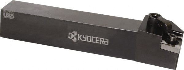 Kyocera - MCLN, Right Hand Cut, 95° Lead Angle, 1" Shank Height x 1" Shank Width, Negative Rake Indexable Turning Toolholder - 6" OAL, CN.. 43.. Insert Compatibility, Series MCLN - Exact Tooling
