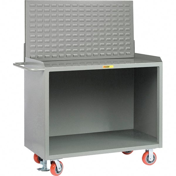 Little Giant - 3,600 Lb Capacity Mobile Service Bench - 53" Wide x 24" Deep x 43" High, Steel, Gray - Exact Tooling
