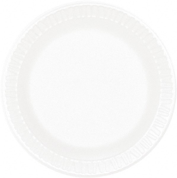 DART - Concorde Foam Plate, 6" dia, 1000/Carton - White - Exact Tooling