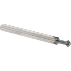 Accupro - 3/16° 3/16" Cut Diam, 0.093" Cut Width, 3/16" Shank, Solid Carbide Double-Angle Cutter - Exact Tooling