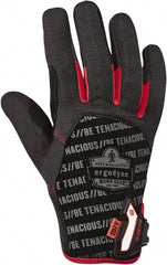 Ergodyne - Size L (9), ANSI Cut Lvl A4, Puncture Lvl 3, Abrasion Lvl 3, Armortex Cut Resistant Gloves - Hook & Loop Cuff, Black, Paired - Exact Tooling