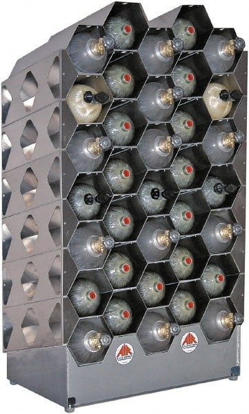 AIR Systems - SCBA/EEBA Air-Kaddy Cylinder Rack - Use with Self-Contained Breathing Apparatus (SCBA) - Exact Tooling