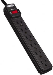 Tripp-Lite - 6 Outlets, 120 VAC15 Amps, 6' Cord, Power Outlet Strip - Floor, Keyhole Mount, 5-15 NEMA Configuration, 1.1" Strip - Exact Tooling