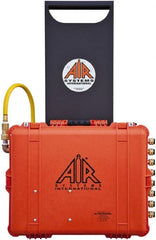 AIR Systems - 100 CFM Portable SAR Grade-D Filtration Blast-Air Cart - 8 Respirator Outlets, 1/2" Inlet, 1/4" Outlet - Exact Tooling