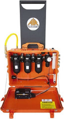 AIR Systems - 100 CFM Portable SAR Grade-D Filtration Blast-Air Cart - 8 Respirator Outlets, 1/2" Inlet, 1/4" Outlet - Exact Tooling
