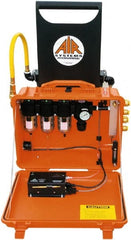 AIR Systems - 50 CFM Portable SAR Grade-D Filtration Blast-Air Cart - 4 Respirator Outlets, 1/2" Inlet, 1/4" Outlet - Exact Tooling