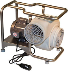 AIR Systems - 8" Inlet, Electric AC Centrifugal Blower - 0.75 hp, 1,308 CFM (Free Air), 220 Max Voltage Rating - Exact Tooling