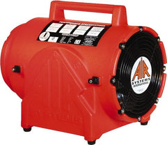 AIR Systems - 8" Inlet, Electric AC Contractor Grade Axial Fan - 0.33 hp, 826 CFM (Free Air), 220 Max Voltage Rating - Exact Tooling