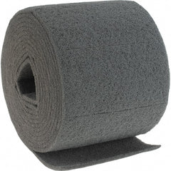 Brite Star - 20' Long x 8" Wide Nonwoven Roll - Very Fine Grade, Gray, Silicon Carbide - Exact Tooling