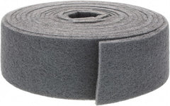 Brite Star - 30' Long x 4" Wide Nonwoven Roll - Very Fine Grade, Gray, Silicon Carbide - Exact Tooling
