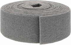 Brite Star - 30' Long x 4" Wide Nonwoven Roll - Very Fine Grade, Gray, Silicon Carbide - Exact Tooling