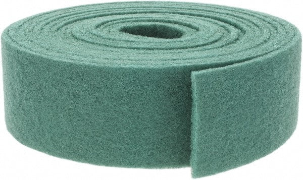Brite Star - 30' Long x 4" Wide Nonwoven Roll - Fine Grade, Green, Aluminum Oxide - Exact Tooling