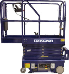 Ballymore - Cherry Pickers (Personal Lifts) Type: Drivable Mini Scissor Lift Type of Power: 12V DC - Exact Tooling