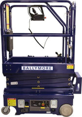Ballymore - Cherry Pickers (Personal Lifts) Type: Drivable Mini Scissor Lift Type of Power: 12V DC - Exact Tooling