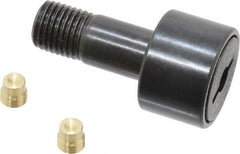 Accurate Bushing - 3/4" Roller Diam x 1/2" Width, 3/8" Stud Diam x 7/8" Length, Stud Cam Follower - Steel, 3/8" Thread Length, 3/8-24 Thread, 1-3/8" OAL, 2,140 Lb Dynamic Cap, 2,260 Lb Static Cap - Exact Tooling