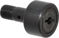 Accurate Bushing - 7/8" Roller Diam x 1/2" Width, 3/8" Stud Diam x 7/8" Length, Stud Cam Follower - Steel, 3/8" Thread Length, 3/8-24 Thread, 1-3/8" OAL, 2,140 Lb Dynamic Cap, 2,260 Lb Static Cap - Exact Tooling