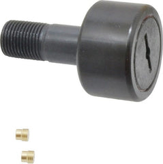 Accurate Bushing - 1-1/2" Roller Diam x 7/8" Width, 5/8" Stud Diam x 1-1/2" Length, Stud Cam Follower - Steel, 3/4" Thread Length, 5/8-18 Thread, 2-3/8" OAL, 5,560 Lb Dynamic Cap, 5,730 Lb Static Cap - Exact Tooling