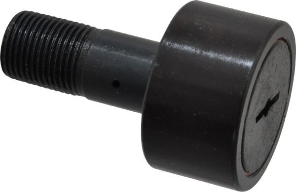 Accurate Bushing - 1-3/4" Roller Diam x 1" Width, 3/4" Stud Diam x 1-3/4" Length, Stud Cam Follower - Steel, 7/8" Thread Length, 3/4-16 Thread, 2-3/4" OAL, 7,870 Lb Dynamic Cap, 7,950 Lb Static Cap - Exact Tooling