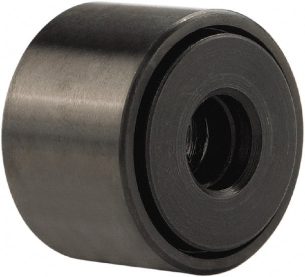 Accurate Bushing - 5/8" Bore, 2" Roller Diam x 1-1/4" Roller Width, Stainless Steel Yoke Cam Follower - 5,660 Lb Dynamic Load Capacity, 1-5/16" Overall Width - Exact Tooling