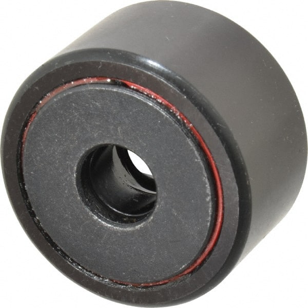 Accurate Bushing - 1/2" Bore, 1-3/4" Roller Diam x 1" Roller Width, Steel Yoke Cam Follower - 7,870 Lb Dynamic Load Capacity, 1-1/16" Overall Width - Exact Tooling