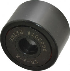 Accurate Bushing - 5/8" Bore, 2" Roller Diam x 1-1/4" Roller Width, Steel Yoke Cam Follower - 10,370 Lb Dynamic Load Capacity, 1-5/16" Overall Width - Exact Tooling