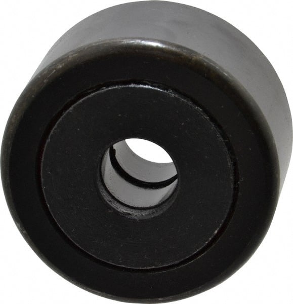 Accurate Bushing - 5/8" Bore, 2-1/4" Roller Diam x 1-1/4" Roller Width, Steel Yoke Cam Follower - 10,370 Lb Dynamic Load Capacity, 1-5/16" Overall Width - Exact Tooling