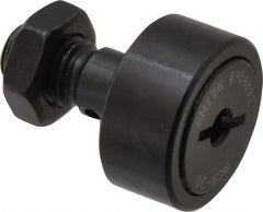 Accurate Bushing - 30mm Roller Diam x 14mm Width, 12mm Stud Diam x 25mm Length, Stud Cam Follower - Steel, 13mm Thread Length, M12x1.5 Thread, 40mm OAL, 8,100 N Dynamic Cap, 9,700 N Static Cap - Exact Tooling