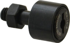 Accurate Bushing - 16mm Roller Diam x 11mm Width, 6mm Stud Diam x 16mm Length, Sealed Stud Cam Follower - Steel, 8mm Thread Length, M6x1 Thread, 28mm OAL, 3,800 N Dynamic Cap, 3,750 N Static Cap - Exact Tooling