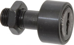 Accurate Bushing - 22mm Roller Diam x 12mm Width, 10mm Stud Diam x 23mm Length, Sealed Stud Cam Follower - Steel, 12mm Thread Length, M10x1 Thread, 36mm OAL, 5,700 N Dynamic Cap, 6,500 N Static Cap - Exact Tooling