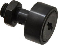 Accurate Bushing - 30mm Roller Diam x 14mm Width, 12mm Stud Diam x 25mm Length, Sealed Stud Cam Follower - Steel, 13mm Thread Length, M12x1.5 Thread, 40mm OAL, 8,100 N Dynamic Cap, 9,700 N Static Cap - Exact Tooling