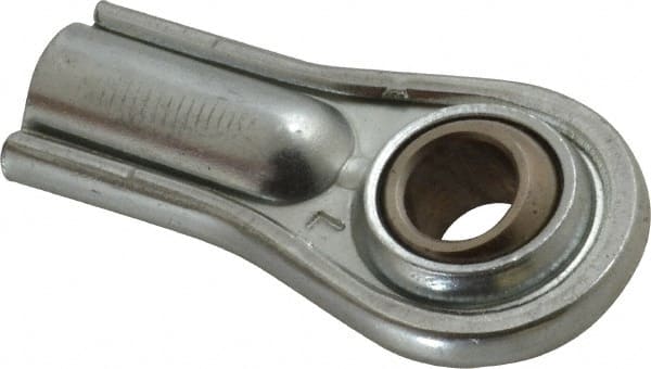 Alinabal - 1/2" ID, Female Spherical Rod End - 1/2-20 LH, Carbon Steel with Nylon Raceway - Exact Tooling