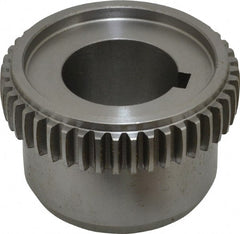 Lovejoy - 1-3/8" Inside x 3-3/4" Outside Diam, Rigid Coupling Hub - 5/16" Keyway Width x 5/32" Keyway Depth - Exact Tooling