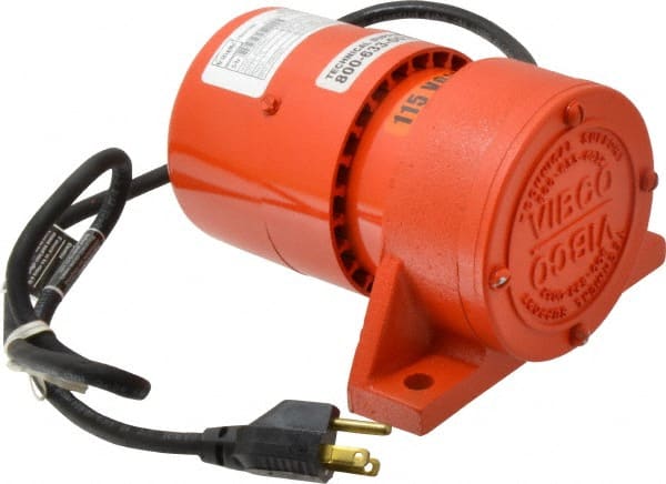 Vibco - 1 Phase, 1.5 Amp, 115 Volt, 7-1/2" Long, Electric Vibrators - 0 to 60 Lbs. Force, 48 Decibels - Exact Tooling