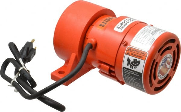 Vibco - 1 Phase, 1.7 Amp, 115 Volt, 7-1/2" Long, Electric Vibrators - 0 to 80 Lbs. Force, 50 Decibels - Exact Tooling