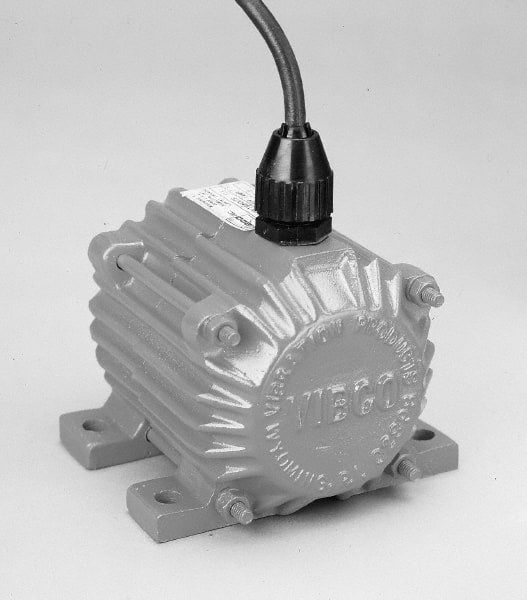 Vibco - 1 Phase, 1.7 Amp, 115 Volt, 5-3/8" Long, Electric Vibrators - 0 to 80 Lbs. Force, 50 Decibels - Exact Tooling