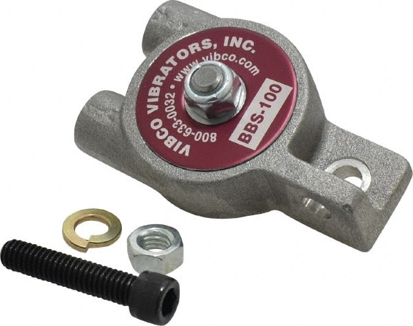 Vibco - 20 Lb. Force, 3-1/2 Cubic Feet per Minute, 12,000 RPM, 66 Decibel, Pneumatic Vibrator - 3-1/4" Long x 1-3/16" Wide x 1" High, 1/8 Port Inlet, 1/8 Port Outlet - Exact Tooling