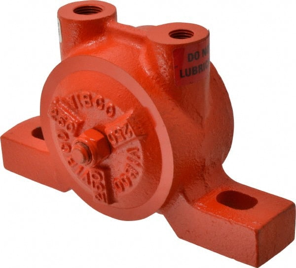 Vibco - 480 Lb. Force, 9 Cubic Feet per Minute, 7,200 RPM, 72 Decibel, Pneumatic Vibrator - 6-3/4" Long x 3-1/8" Wide x 3-15/16" High, 1/4 Port Inlet, 3/8 Port Outlet - Exact Tooling