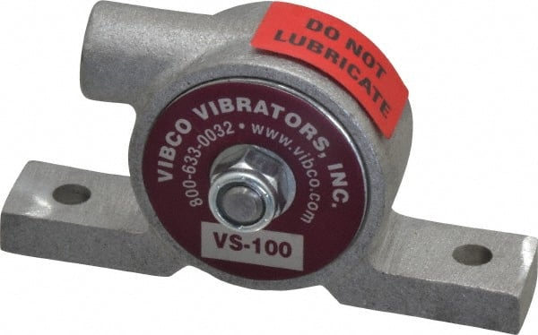 Vibco - 20 Lb. Force, 4 Cubic Feet per Minute, 12,000 RPM, 66 Decibel, Pneumatic Vibrator - 3-7/8" Long x 3/4" Wide x 2" High, 1/8 Port Inlet - Exact Tooling