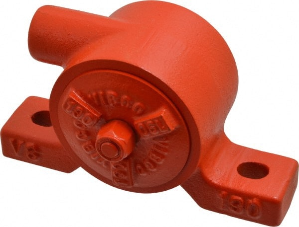 Vibco - 270 Lb. Force, 9 Cubic Feet per Minute, 7,200 RPM, 70 Decibel, Pneumatic Vibrator - 5-1/16" Long x 1-5/16" Wide x 3-5/8" High, 1/4 Port Inlet - Exact Tooling